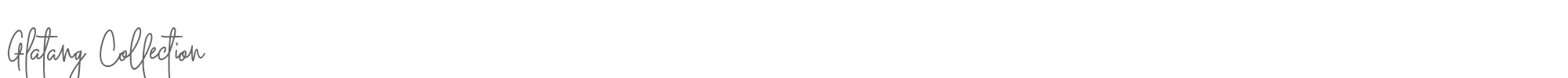 Sample characters Glatang Collection Font